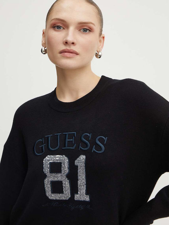 Guess Damen Langarm Pullover black