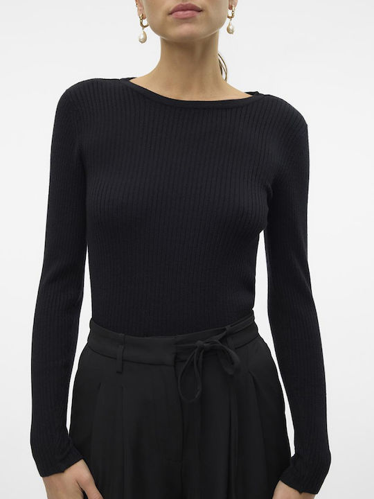 Vero Moda Damen Langarm Pullover Black