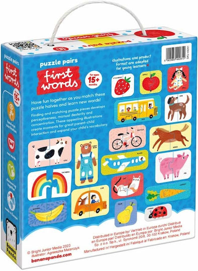 49261 Banana Panda Пъзел Моите Първи Думи 18 Двойки 2 Части