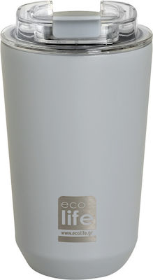 Ecolife Coffee Cup Glass Thermos Stainless Steel BPA Free Ecolife 360ml