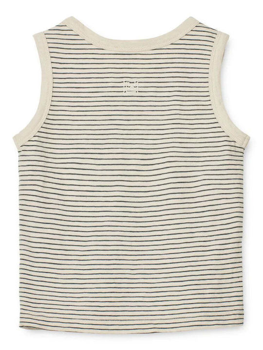 Kids Top Sleeveless Whale Blue Sandy Lome Stripes