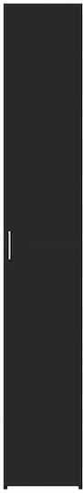 Bibliothek Black Velvet-Black Metal 30x42.5x185cm