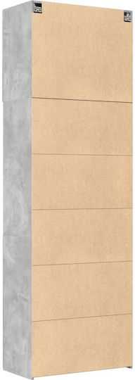 Dulap Pentru Sufragerie Din Placă Din Lemn Agregat Gri 80x42.5x249cm