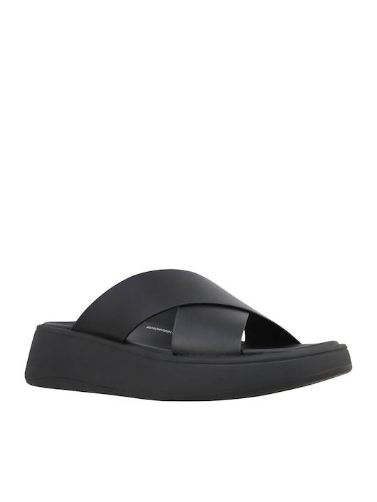 Flip Flop Δερμάτινα Σανδάλια Μαύρα Flip Flop Δερμάτινα Σανδάλια Μαύρα