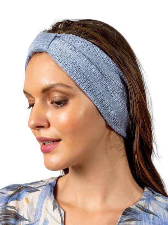 Γυναικείο Headband Πλεκτό σε Γαλάζιο χρώμα
