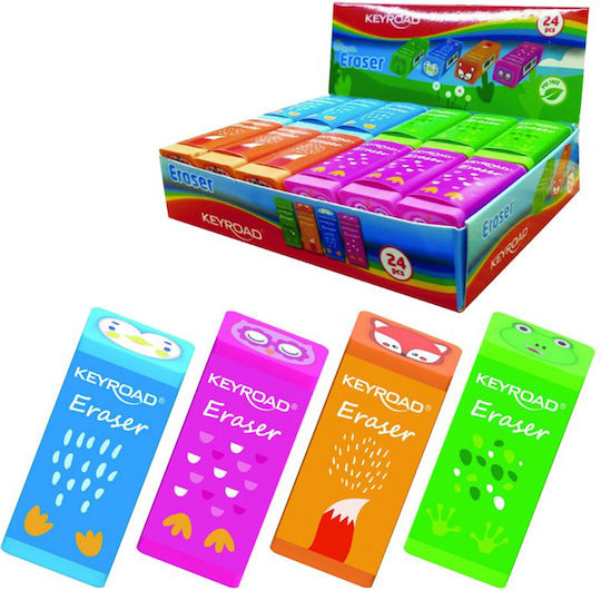 Keyroad Eraser for Pencil and Pen (Μiscellaneous colours) 1pcs