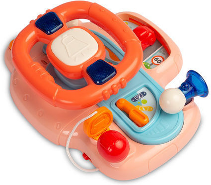 Toyz Steering Wheel Racing Joystick with Light and Sounds for 18++ Months