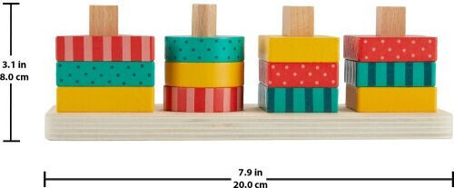 Mattel Fisher-price Ξύλινα Σχήματα Παιχνίδι Κινητικών Δεξιοτήτων Hxv05