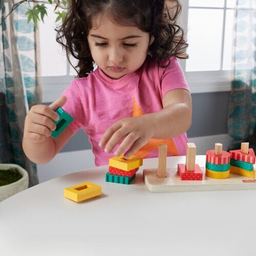 Mattel Fisher-price Ξύλινα Σχήματα Παιχνίδι Κινητικών Δεξιοτήτων Hxv05