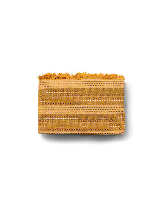 Mc Decor Mc Decor Throws & Couch Blankets Three-Seater Sofa Throw 170x280cm Yellow