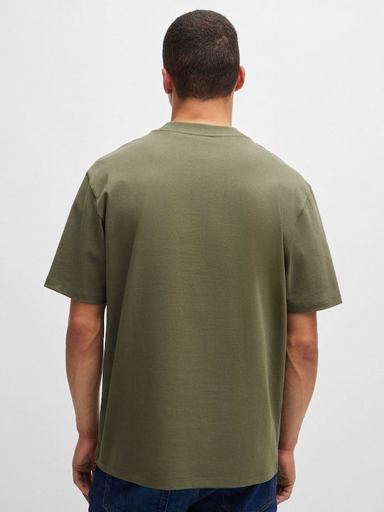 Hugo Boss Dapolino Men's Short Sleeve T-shirt Olive