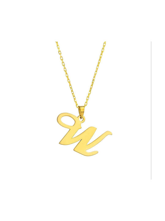 Goldsmith Necklace Monogram from Gold Plated Silver