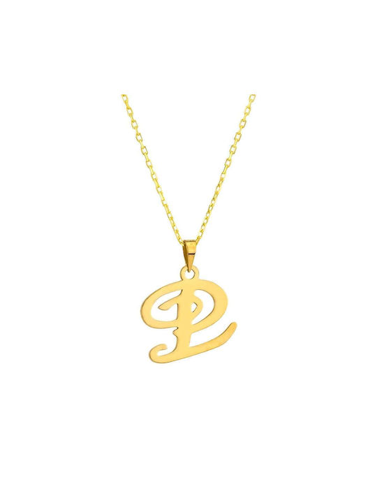 Goldsmith Necklace Monogram from Gold Plated Silver