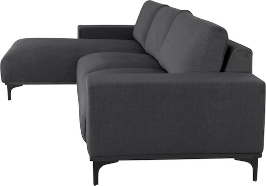 Noa Eckcouch Mit Linker Ecke Anthrazit 288x157x80cm