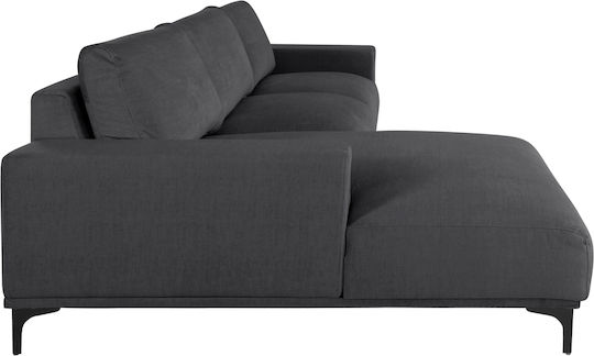 Noa Eckcouch Mit Linker Ecke Anthrazit 288x157x80cm