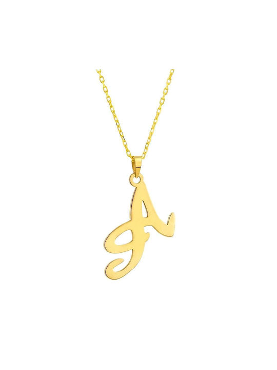 Goldsmith Necklace Monogram from Gold Plated Silver