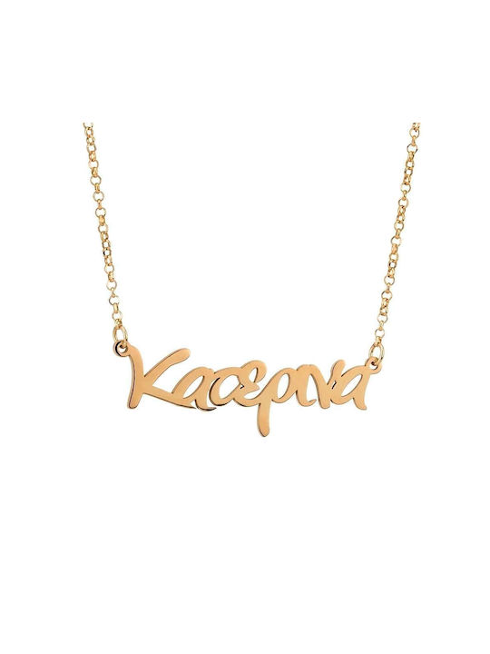 Goldsmith Necklace Name from Gold Plated Silver