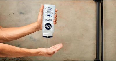 Nivea Men Pure Impact Αφρόλουτρο σε Gel για Άνδρες για Πρόσωπο , Μαλλιά & Σώμα 500ml