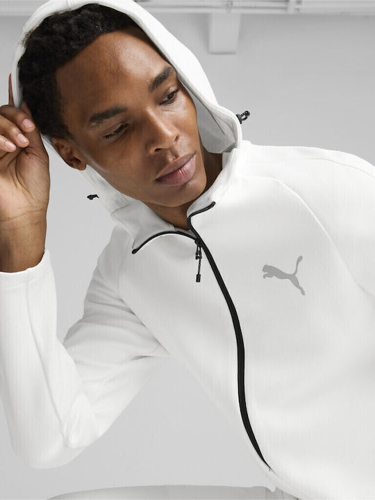 Evostripe Sweatshirt with Hood WHITE
