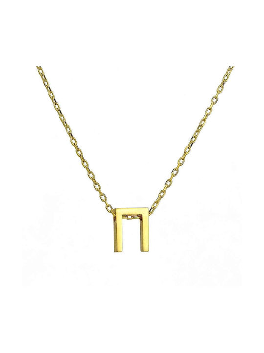 Goldsmith Necklace Monogram from Gold Plated Silver