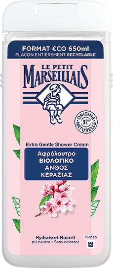 Le Petit Marseillais Κρεμώδες Αφρόλουτρο & Άρωμα Άνθη Κερασιάς 650ml