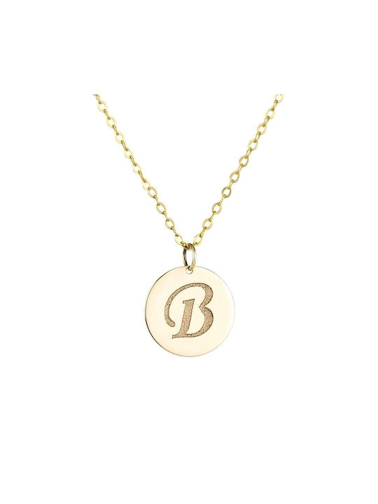 Goldsmith Necklace Monogram from Gold 9 K