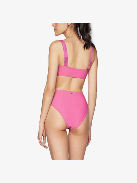 Puma Sports Bra Bikini Top with Detachable Straps Fluo Pink