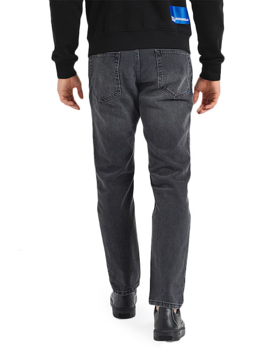Men's Jeans Pants with Slim Tapered Fit Black