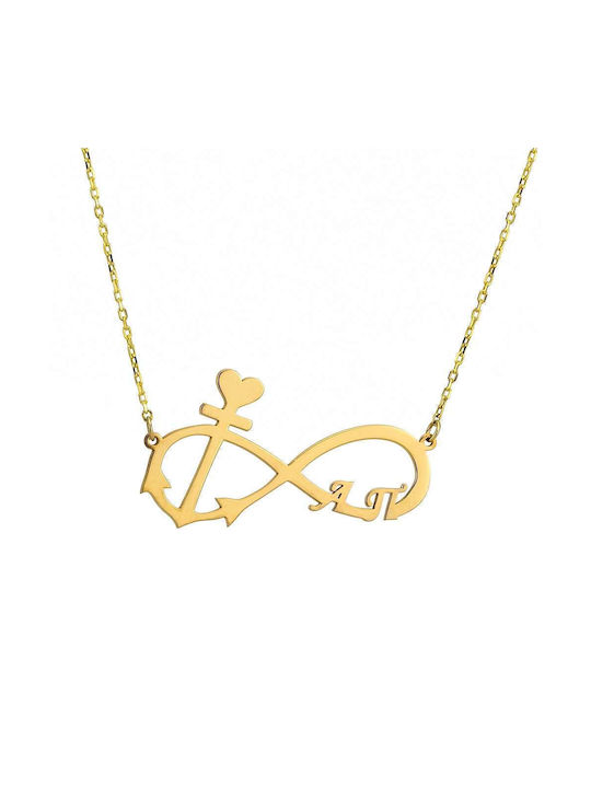 Goldsmith Necklace Infinity from Gold Plated Silver