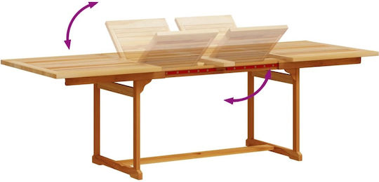 Garten- und Outdoor-Möbelset für Speisesaal 9 Stück Blau mit Sonnenschirmhalter