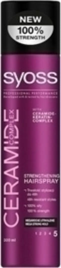 Syoss Hairspray Ceramide Complex Mega Strong Hold Spray de păr pentru Fixare Foarte Puternică 400ml