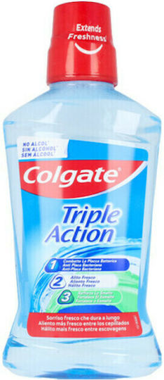 Colgate Triple Action Στοματικό Διάλυμα κατά της Πλάκας & της Κακοσμίας 500ml