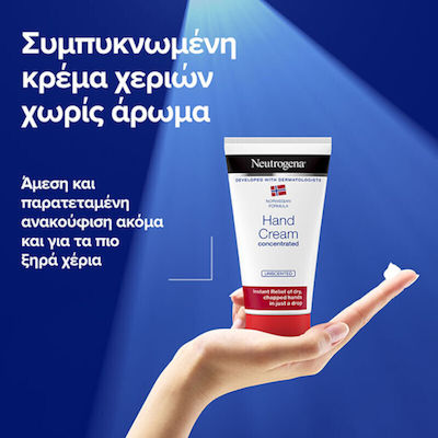 Neutrogena Concentrated Unscented Crema de mâini hidratantă 75ml