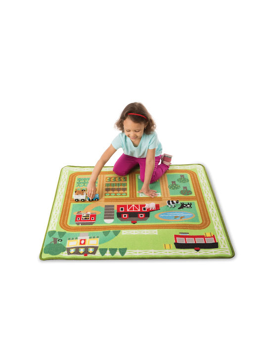 Melissa & Doug Playmat And Farm Barn Figurines Χαλάκι Δραστηριοτήτων Πολύχρωμο