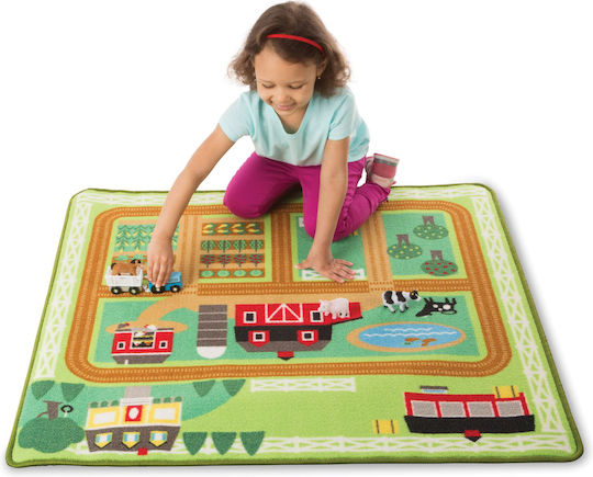 Melissa & Doug Activity Mat Playmat and Farm Barn Figurines Multicolour