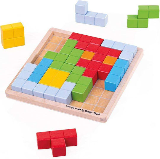 Lemnos Puzzle pentru Copii Logic Game - Colorful Tetris-style pentru 3+ ani+ Ani 20buc Big Jigs