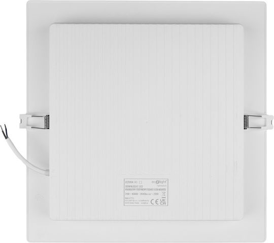 Eco Light Vertieft LED-Panel 24W 28x28cm