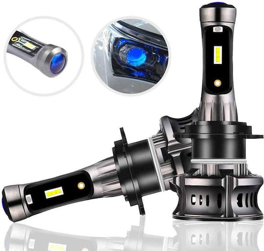 Lămpi Autoturismului H4 Canbus LED 6000K Alb rece 60W 2buc