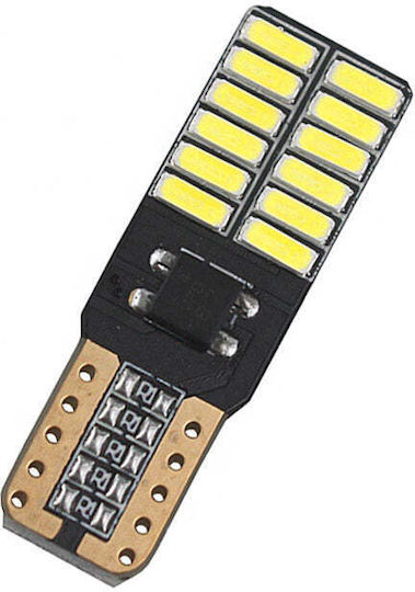 Lămpi Autoturismului T10 Canbus LED 6500K Alb rece 5W 2buc