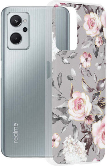 Techsuit Marble Series Back Cover Πλαστικό / Σιλικόνης Γκρι (Realme 9i / Oppo A76 / Oppo A96)