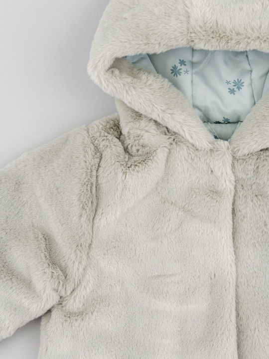 Kids' Fur with Hood Pink
