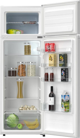 Tesla Kühlschrank mit Doppeltür 235Es H159xB55xT55cm. Weiß RD2400ME
