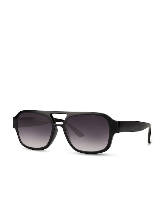 Solo-Solis Sonnenbrillen mit Schwarz Rahmen und Schwarz Verlaufsfarbe Linse NDL6831