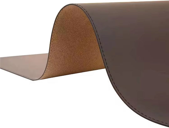 Ebest Cork & Leather Desk Mat Sutures Mouse Pads 800*400*2mm Gray