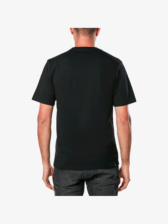 Alpinestars T-shirt Bărbătesc cu Mânecă Scurtă Black