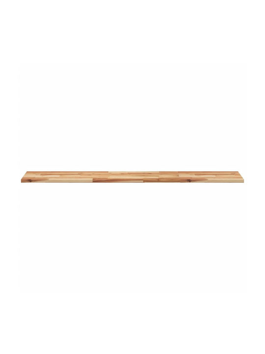vidaXL Rectangular Raft de bibliotecă din Lemn Masiv Olive 140x30x2cm 3279543 1buc
