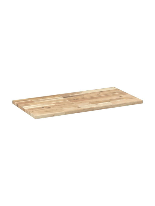 vidaXL Rectangular Bookcase Shelf made of Solid Wood Acacia 60x40x2cm 3279391 1pcs