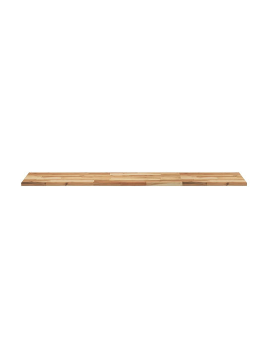 vidaXL Rectangular Raft de bibliotecă din Lemn Masiv Olive 120x40x2cm 3279563 1buc