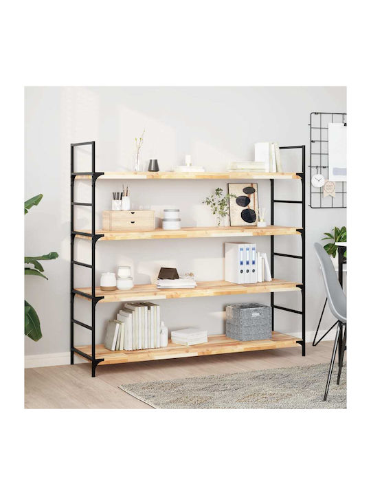 vidaXL Rechteckig Bücherregal aus Massivholz Acacia 160x40x4cm 3279491 1Stück