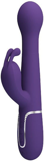 Pretty Love Dejon Rabbit Vibrator 3 In 1 Multifunction Purple